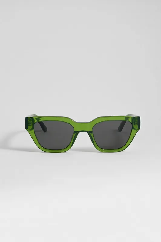Transparent Green Paris Cat-Eye Women’s Sunglasses made by Estella Bartlett