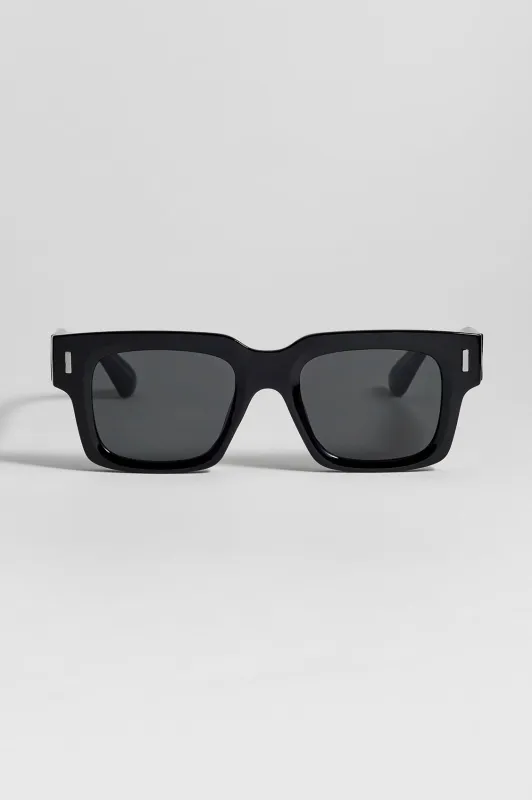Black Rio Wayfarer Unisex Sunglasses made by Estella Bartlett