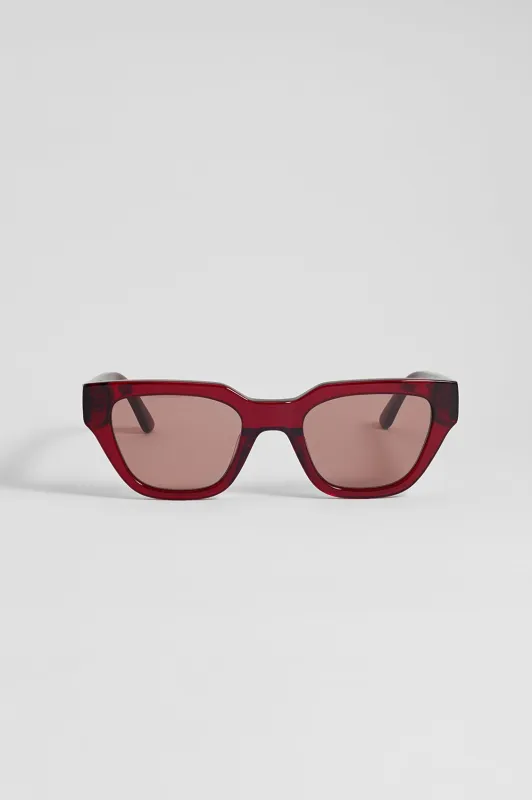 Dark Burgundy Paris Cat-Eye Women’s Sunglasses made by Estella Bartlett