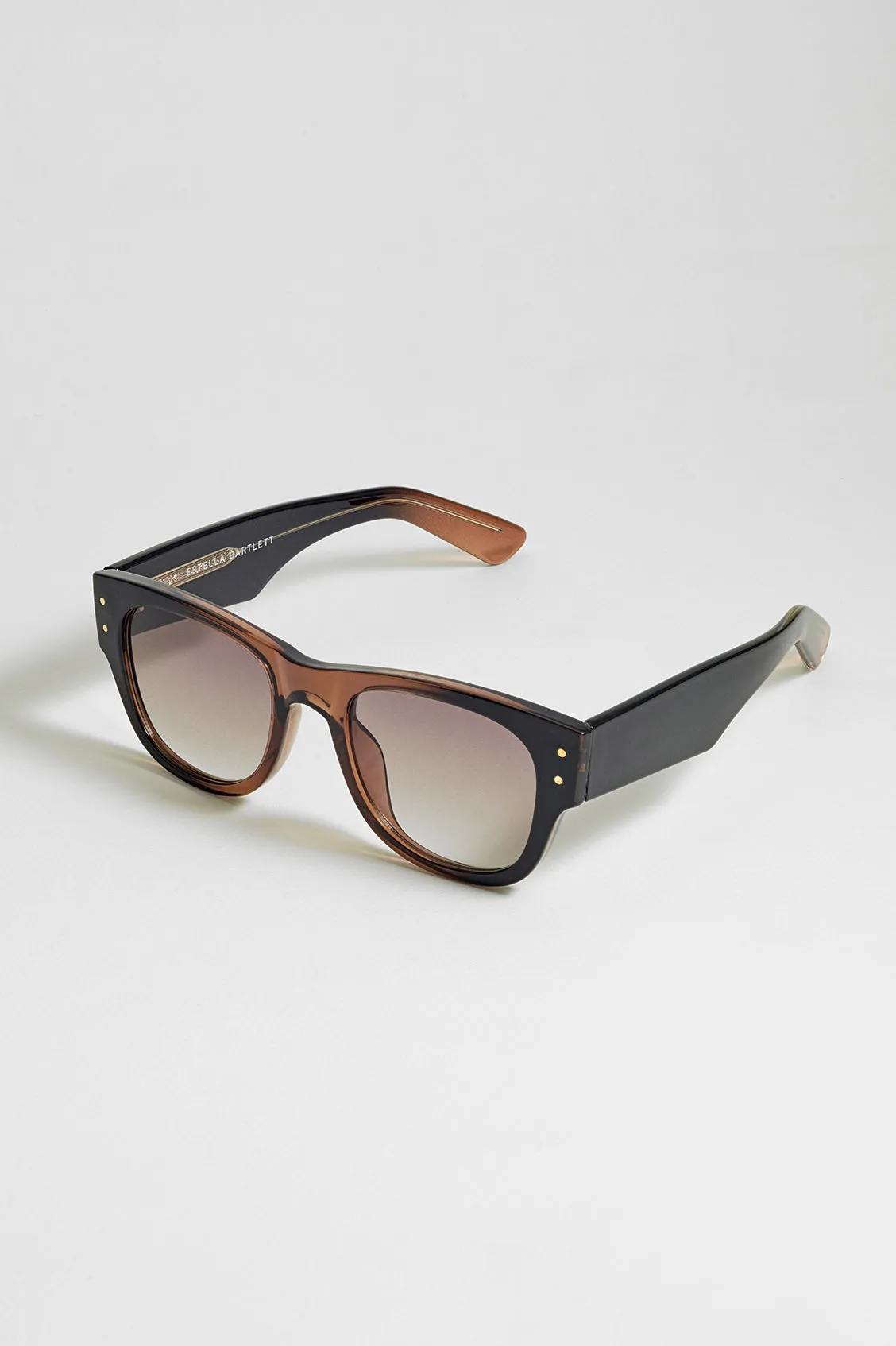 Transparent Brown Wayfarer Unisex Sunglasses sold by Estella Bartlett product image thumbnail 4