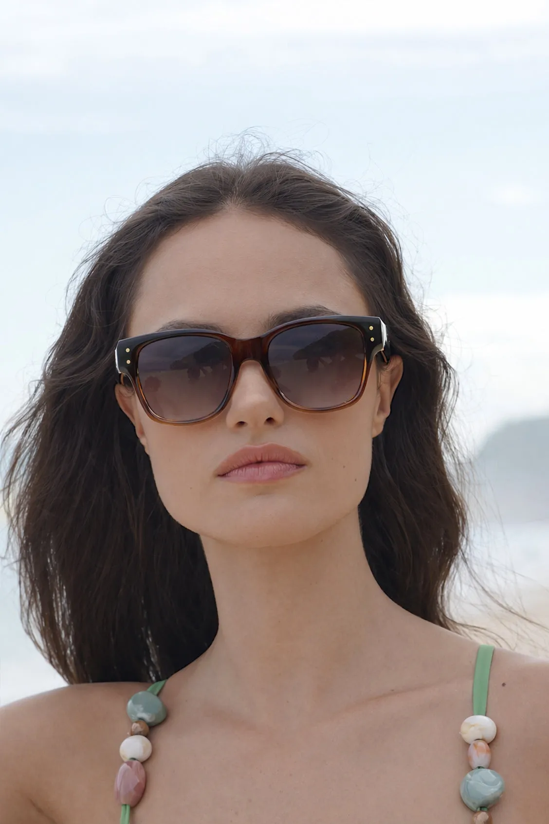 Transparent Brown Wayfarer Unisex Sunglasses sold by Estella Bartlett product image thumbnail 2