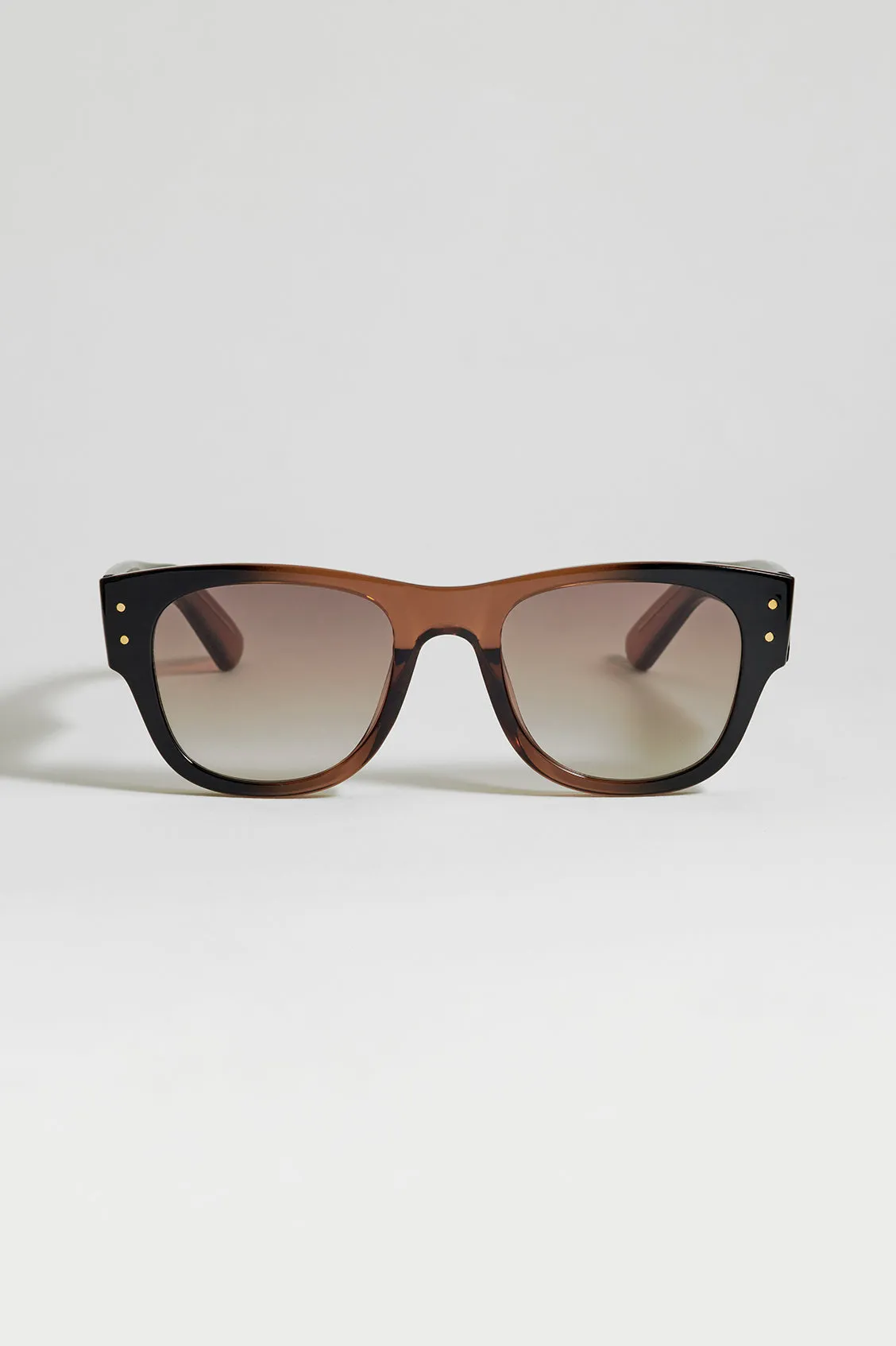 Transparent Brown Wayfarer Unisex Sunglasses sold by Estella Bartlett