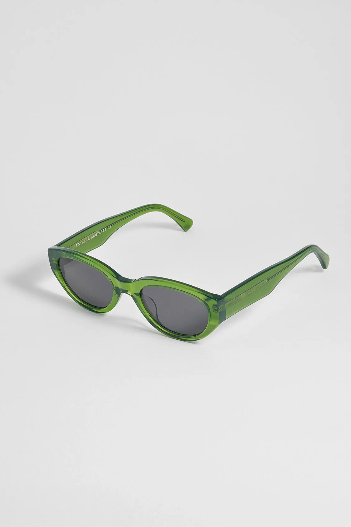 Transparent Green Siena Oval Women’s Sunglasses sold by Estella Bartlett product image thumbnail 4