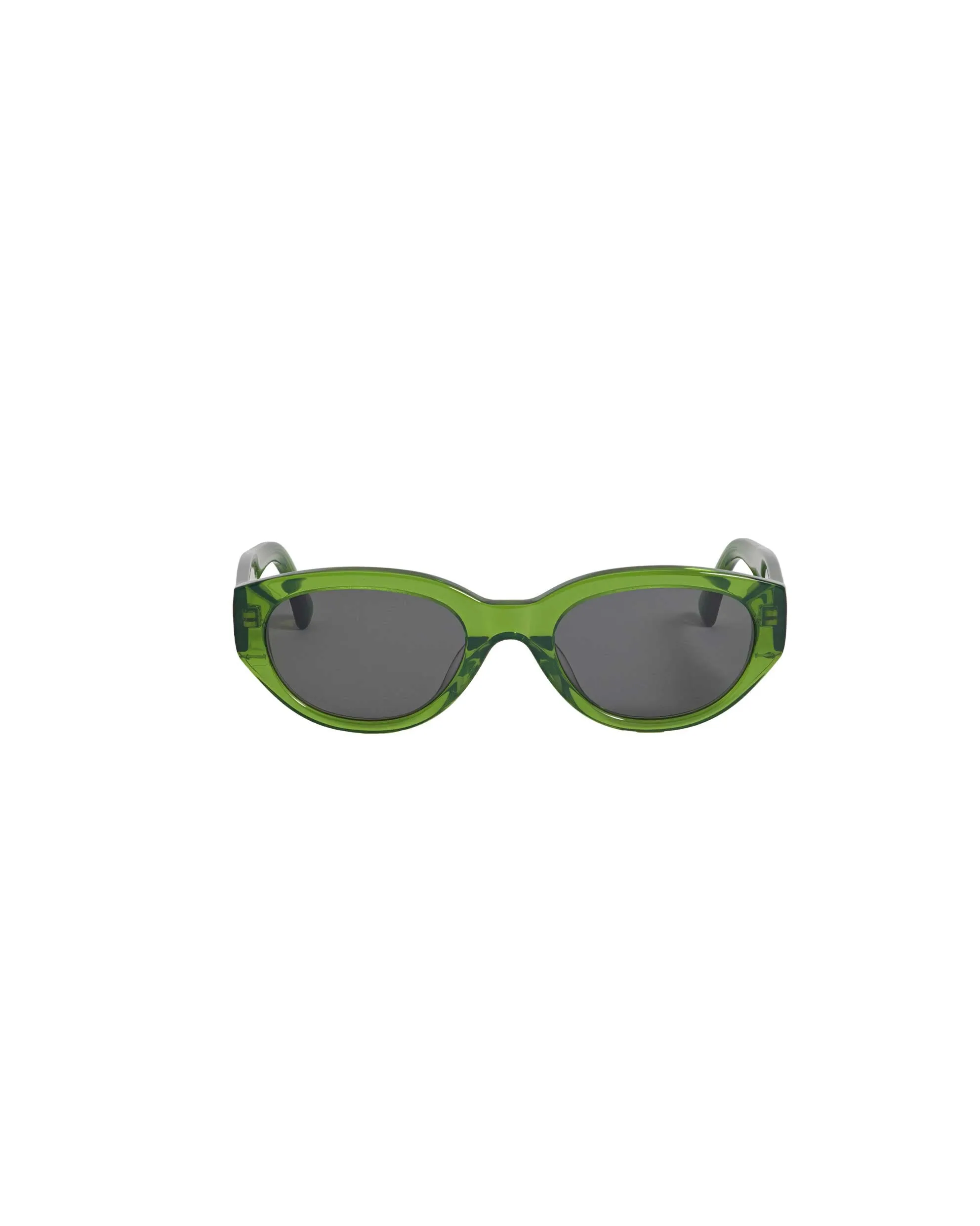 Transparent Green Siena Oval Women’s Sunglasses sold by Estella Bartlett product image thumbnail 3