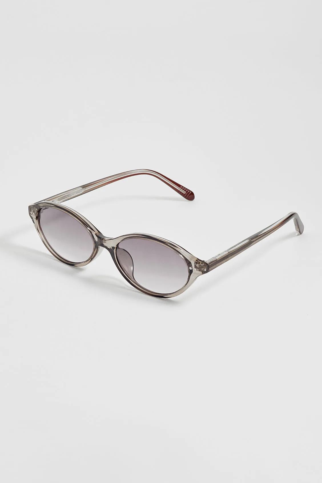 Transparent Grey Palma Oval Women’s Sunglasses sold by Estella Bartlett product image thumbnail 4
