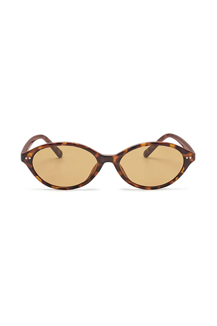 Tortoiseshell Palma Oval Women’s Sunglasses sold by Estella Bartlett product image thumbnail 3