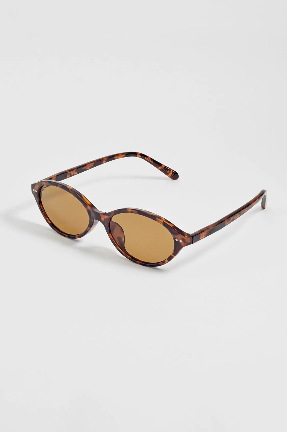 Tortoiseshell Palma Oval Women’s Sunglasses sold by Estella Bartlett product image thumbnail 4