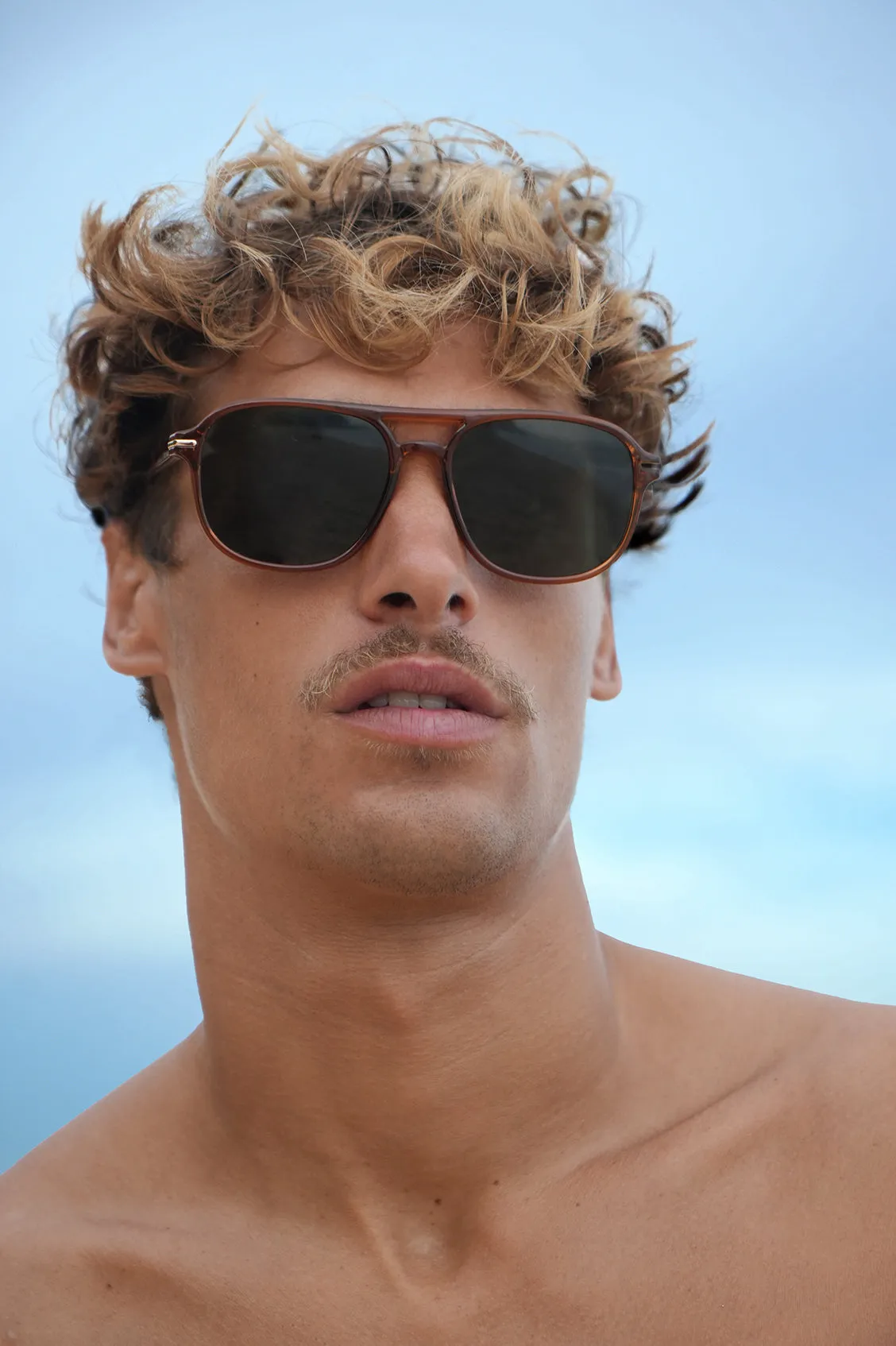 Amber Hong Kong Aviator Unisex Sunglasses sold by Estella Bartlett product image thumbnail 2