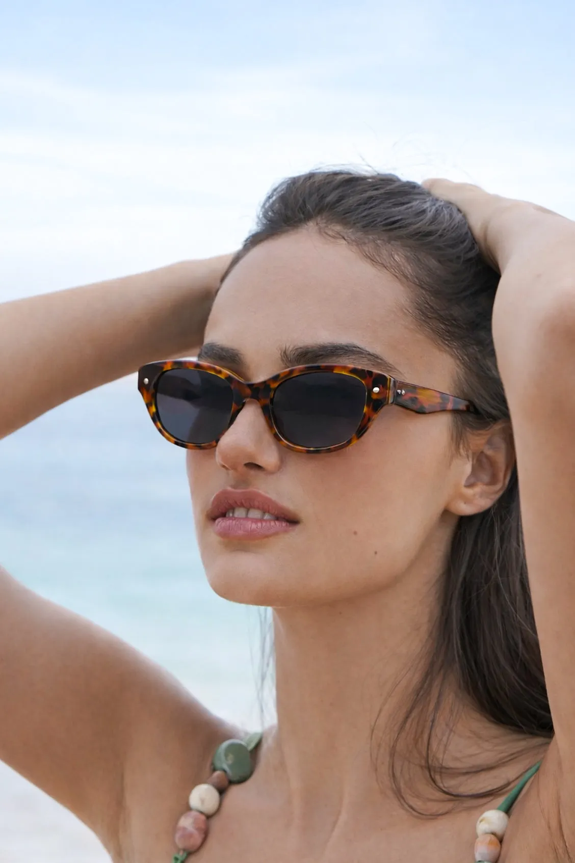 Tortoiseshell Riviera Oval Women’s Sunglasses sold by Estella Bartlett product image thumbnail 2