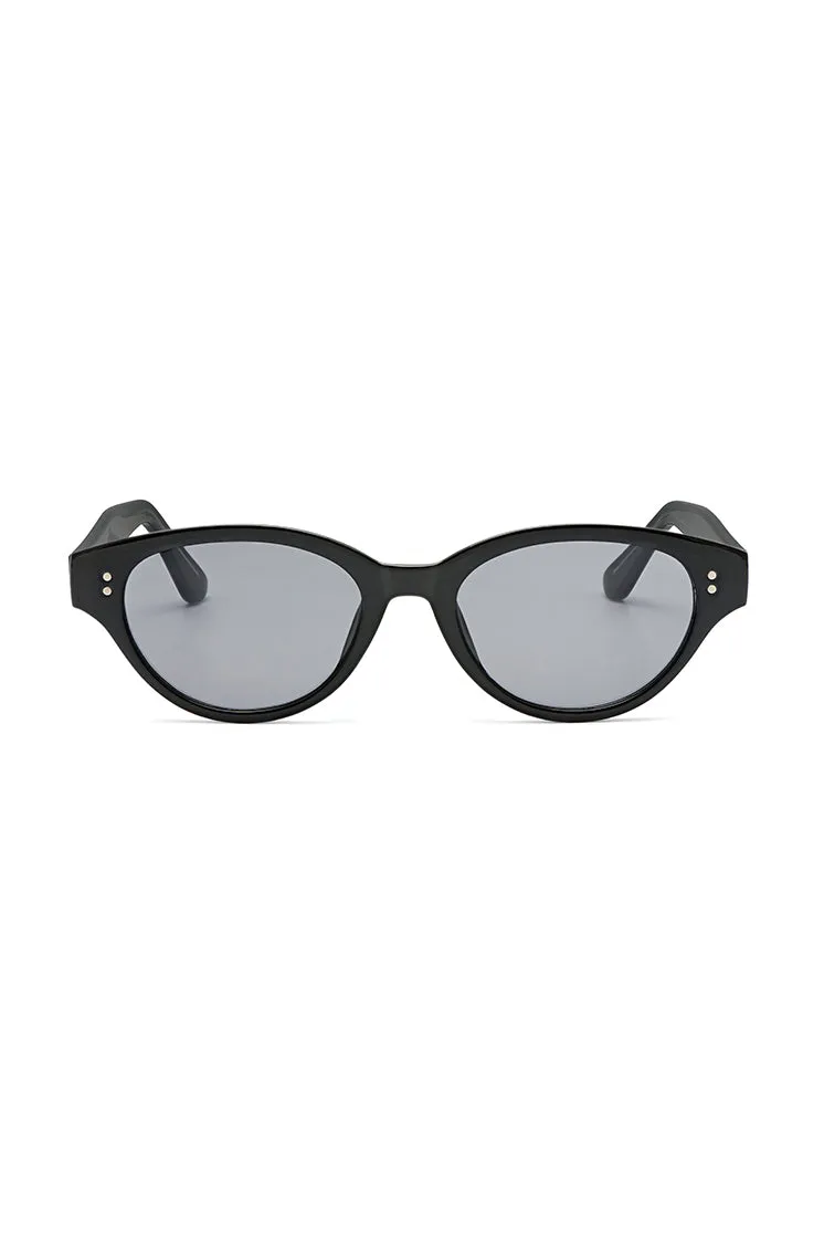 Black Riviera Oval Women’s Sunglasses sold by Estella Bartlett product image thumbnail 3
