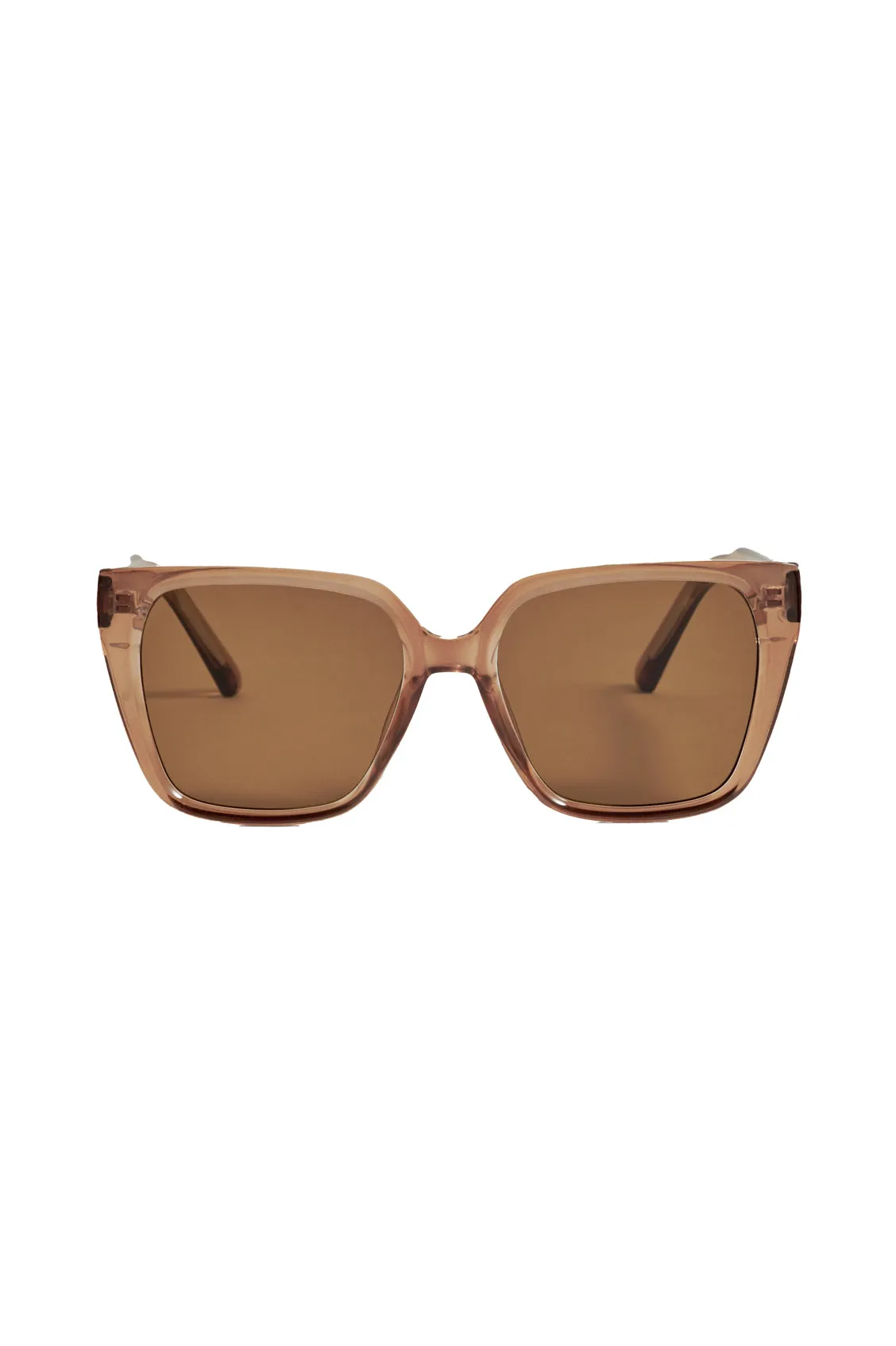 Transparent Champagne Milan Square Women’s Sunglasses sold by Estella Bartlett product image thumbnail 3
