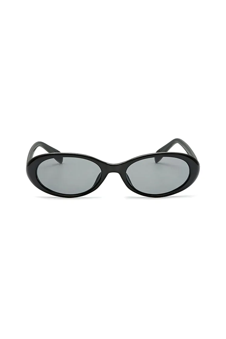 Black Barcelona Oval Women’s Sunglasses sold by Estella Bartlett product image thumbnail 3
