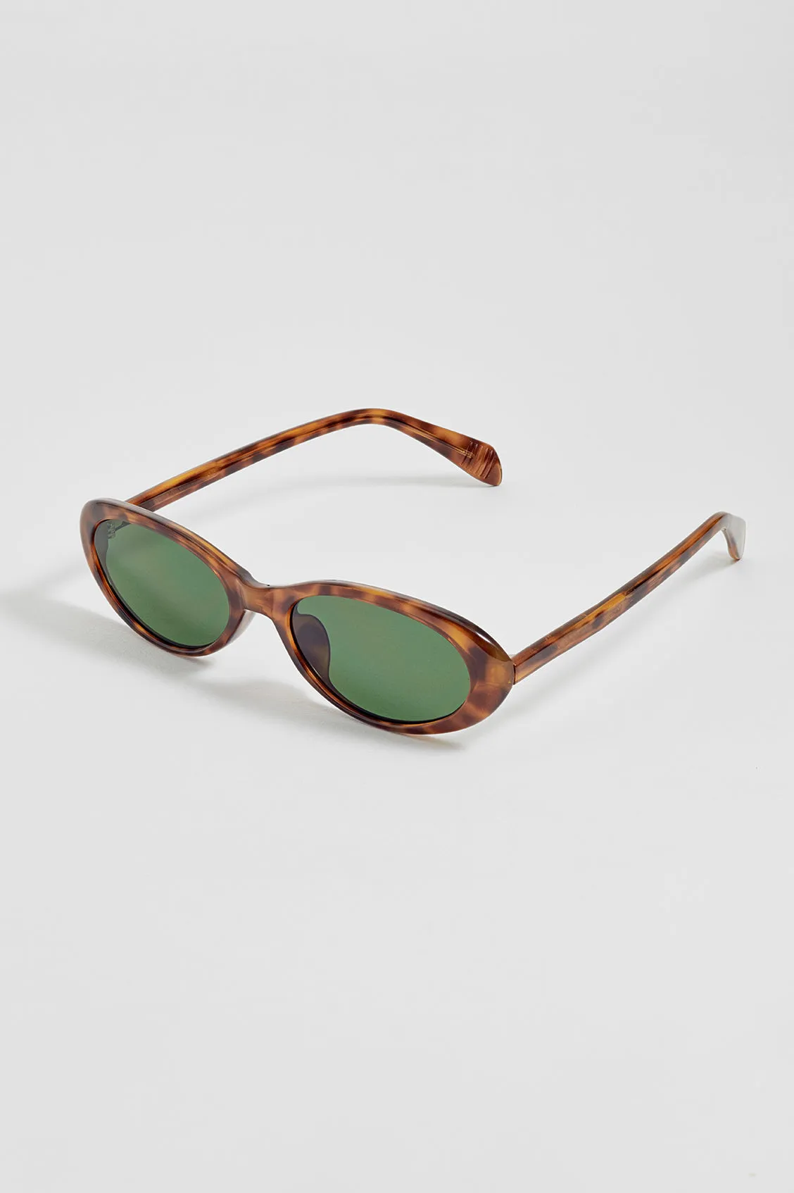 Tortoiseshell Barcelona Oval Women’s Sunglasses sold by Estella Bartlett product image thumbnail 4