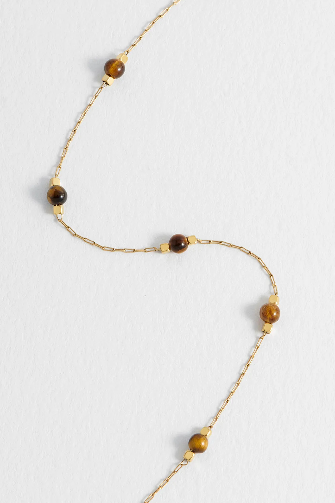 Wellness Tiger's Eye Beaded Chain Bracelet sold by Estella Bartlett product image thumbnail 5
