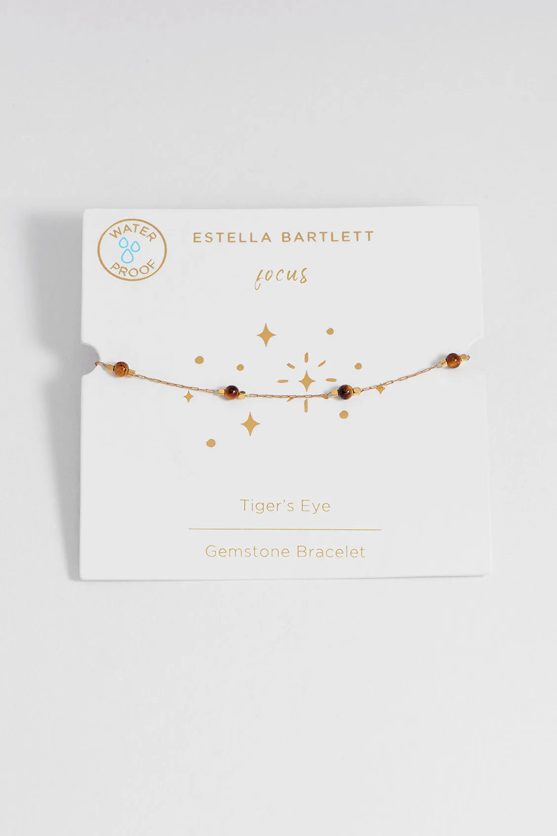 Wellness Tiger's Eye Beaded Chain Bracelet sold by Estella Bartlett