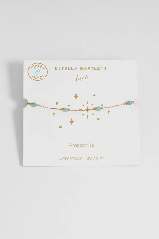 Wellness Amazonite Beaded Chain Bracelet made by Estella Bartlett