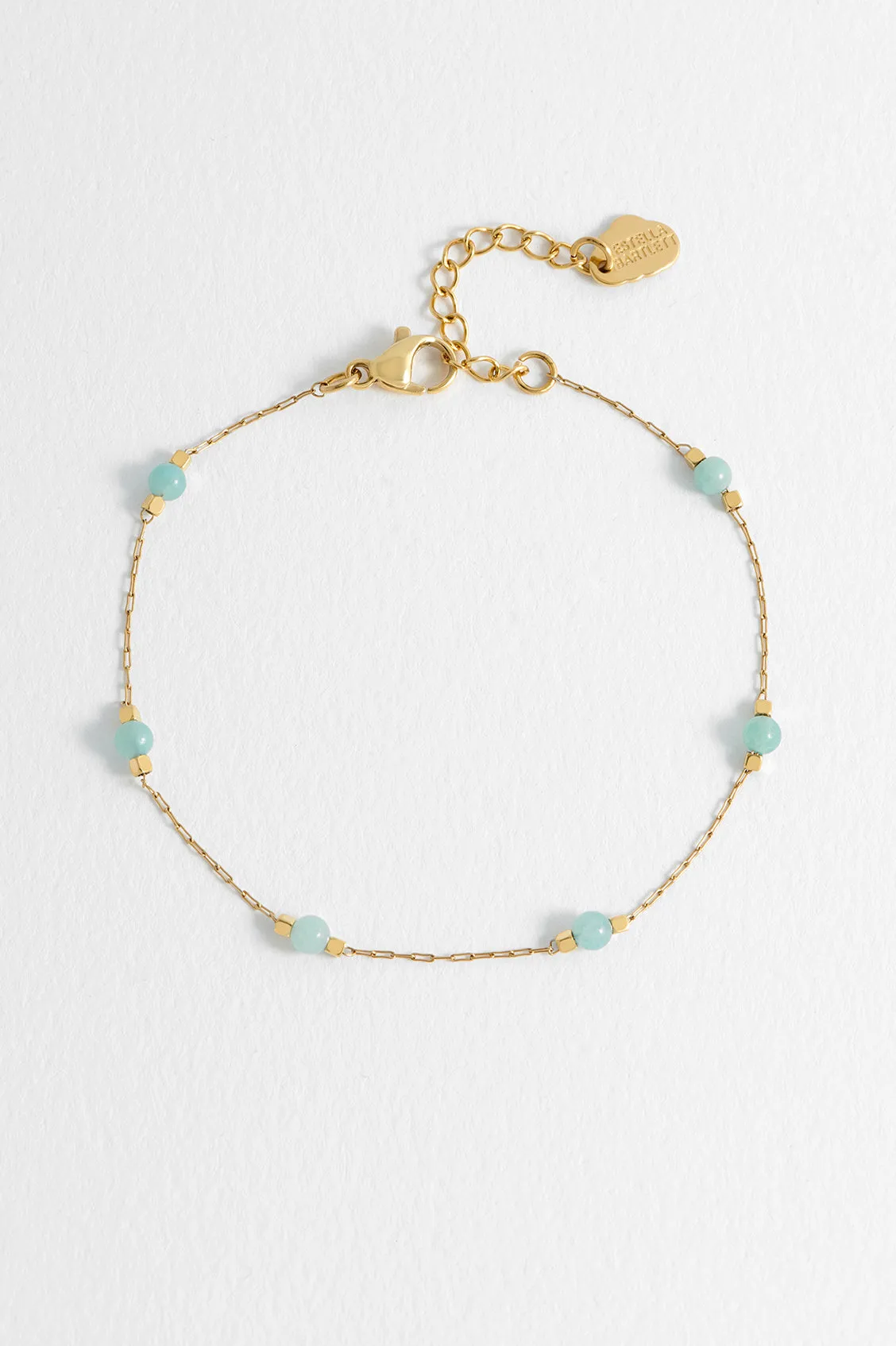 Wellness Amazonite Beaded Chain Bracelet sold by Estella Bartlett product image thumbnail 4