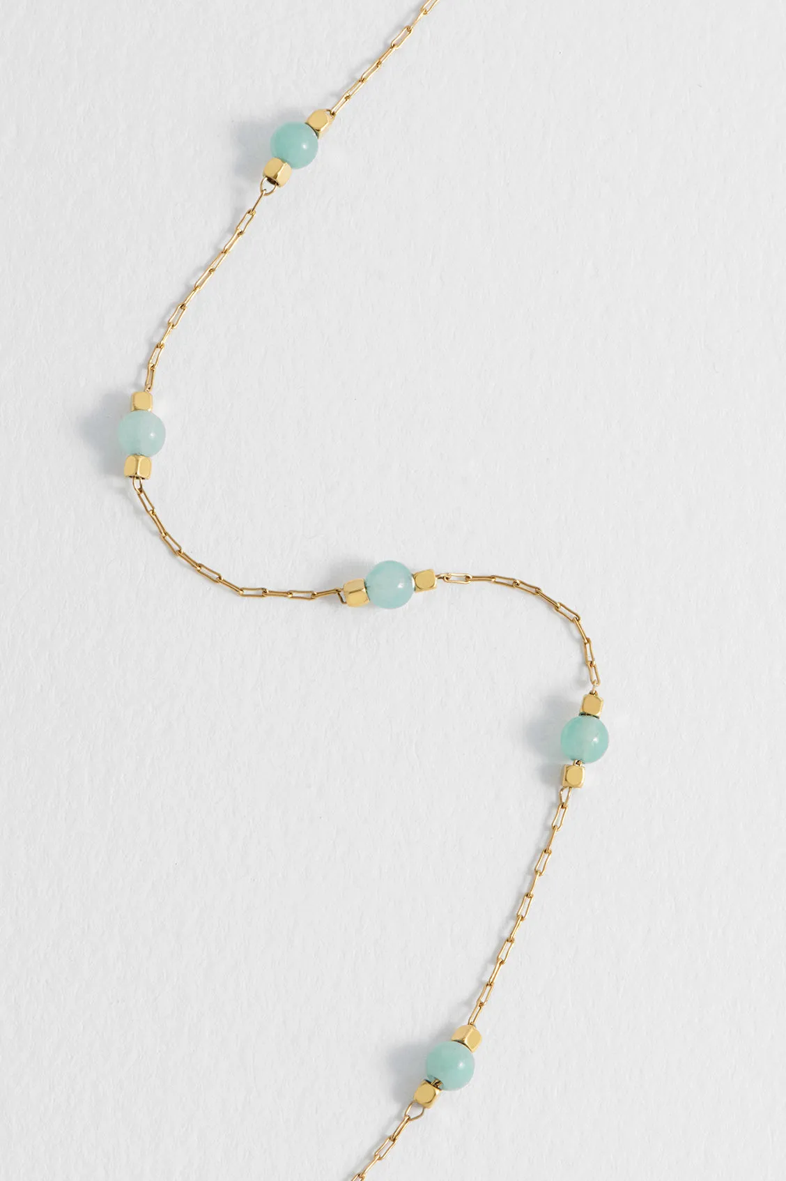 Wellness Amazonite Beaded Chain Bracelet sold by Estella Bartlett product image thumbnail 5