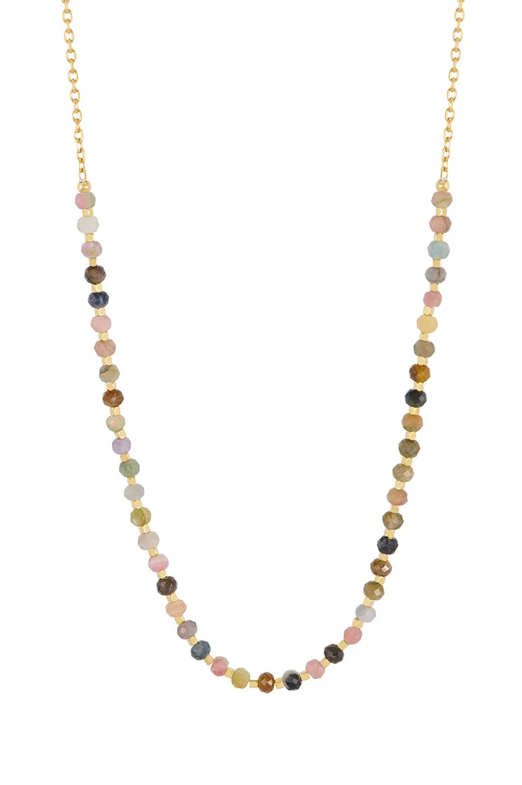Wellness Tourmaline Amelia Gemstone Necklace sold by Estella Bartlett product image thumbnail 3