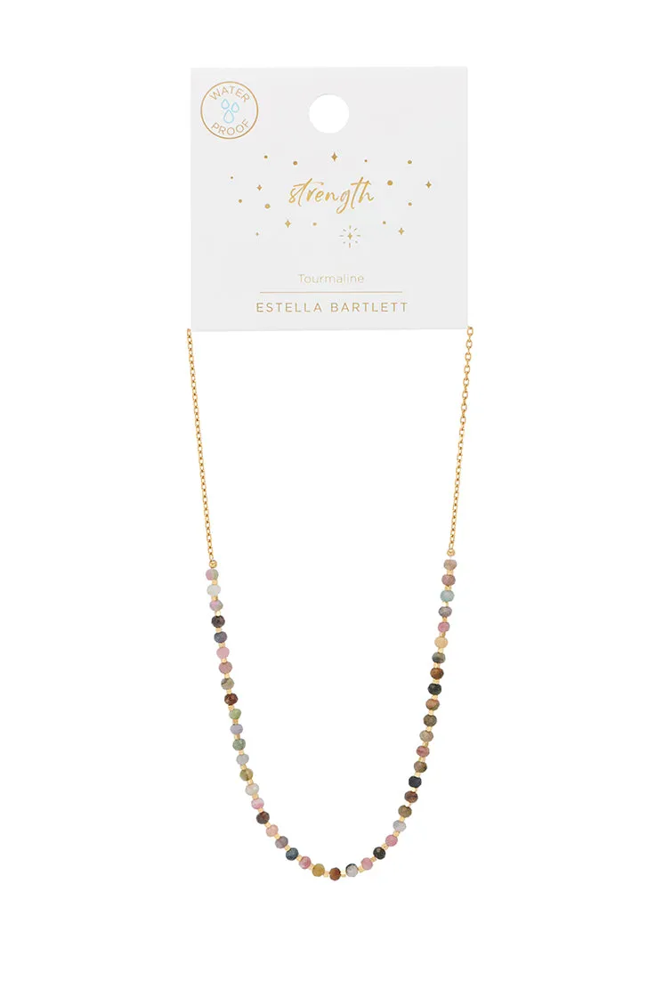 Wellness Tourmaline Amelia Gemstone Necklace sold by Estella Bartlett product image thumbnail 5