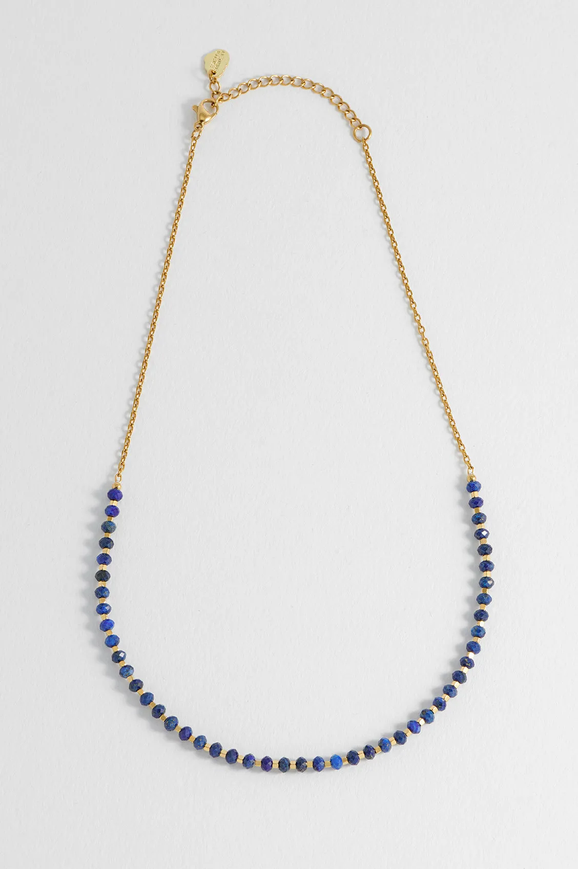 Wellness Lapis Lazuli Amelia Gemstone Necklace sold by Estella Bartlett