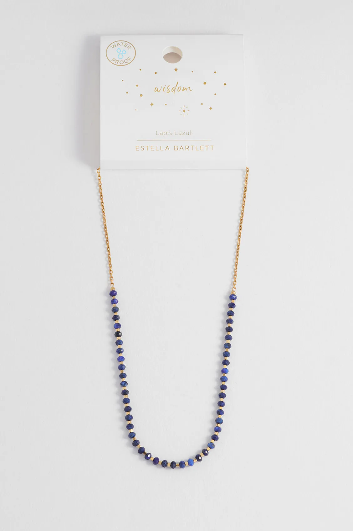 Wellness Lapis Lazuli Amelia Gemstone Necklace sold by Estella Bartlett product image thumbnail 5