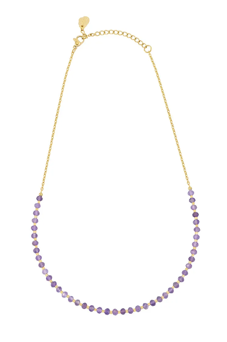 Wellness Amethyst Amelia Gemstone Necklace sold by Estella Bartlett product image thumbnail 3