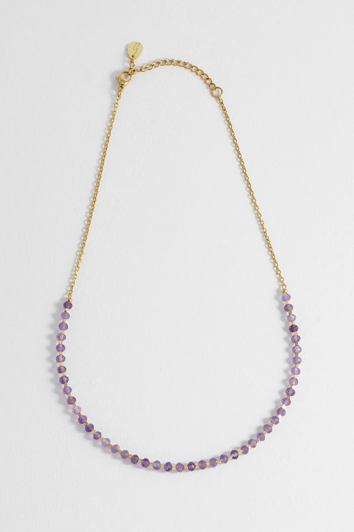 Wellness Amethyst Amelia Gemstone Necklace sold by Estella Bartlett
