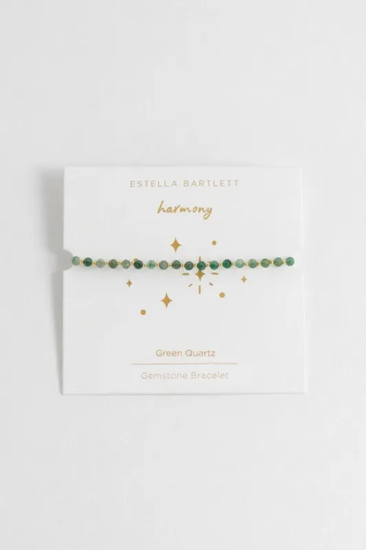 Wellness Green Quartz Amelia Bracelet made by Estella Bartlett