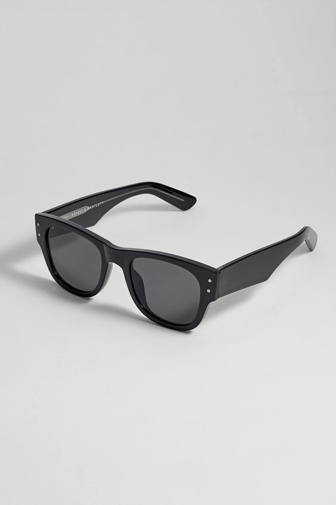 Manila Black Wayfarer Unisex Sunglasses sold by Estella Bartlett product image thumbnail 4