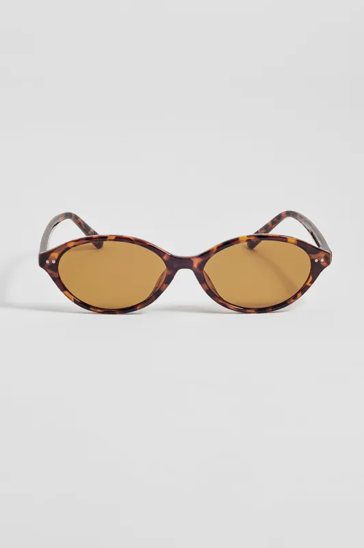 Jakarta Tortoiseshell Oval Women’s Sunglasses made by Estella Bartlett