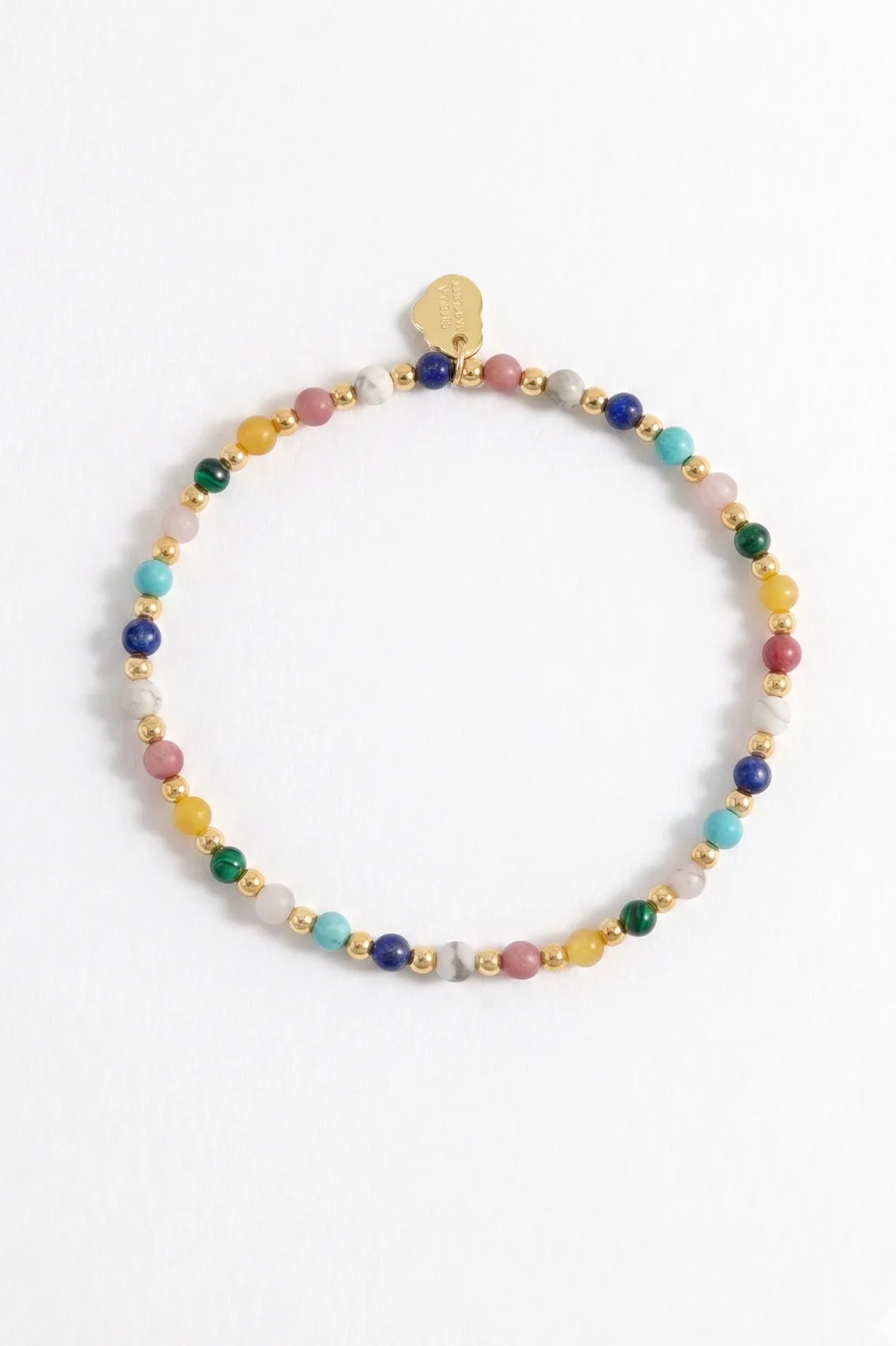Wellness Mixed Gemstone Stretch Sienna Bracelet sold by Estella Bartlett product image thumbnail 2