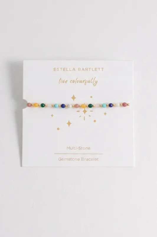Wellness Mixed Gemstone Stretch Sienna Bracelet made by Estella Bartlett