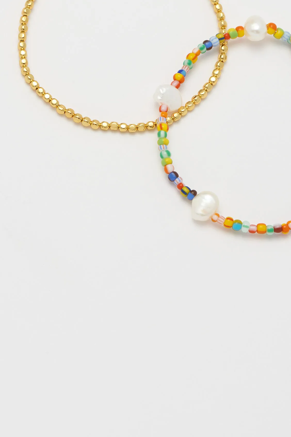 Rainbow Pearl Bracelet Set sold by Estella Bartlett product image thumbnail 4
