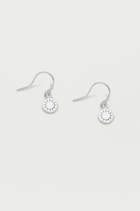 Sun Charm Drop Earrings made by Estella Bartlett