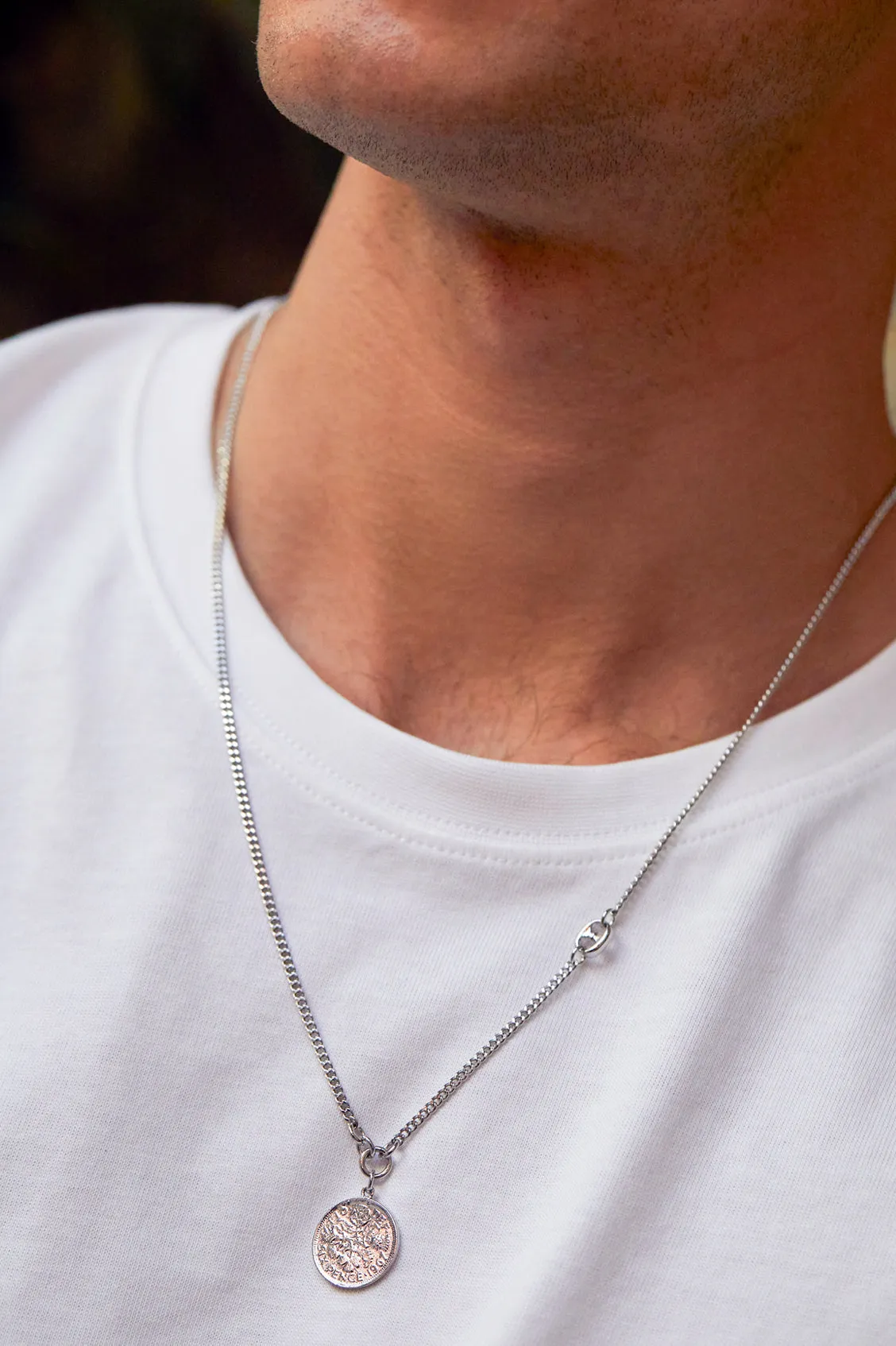 Men's Coin Necklace sold by Estella Bartlett product image thumbnail 2