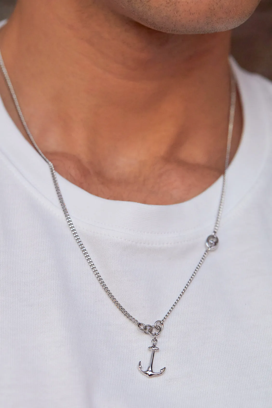 Men's Anchor Necklace sold by Estella Bartlett product image thumbnail 2