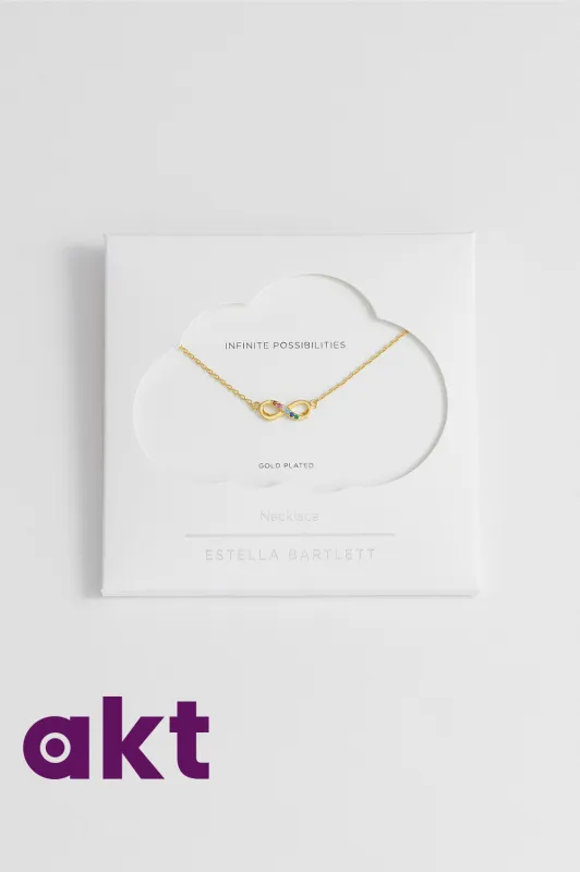 Rainbow CZ Infinity Necklace made by Estella Bartlett