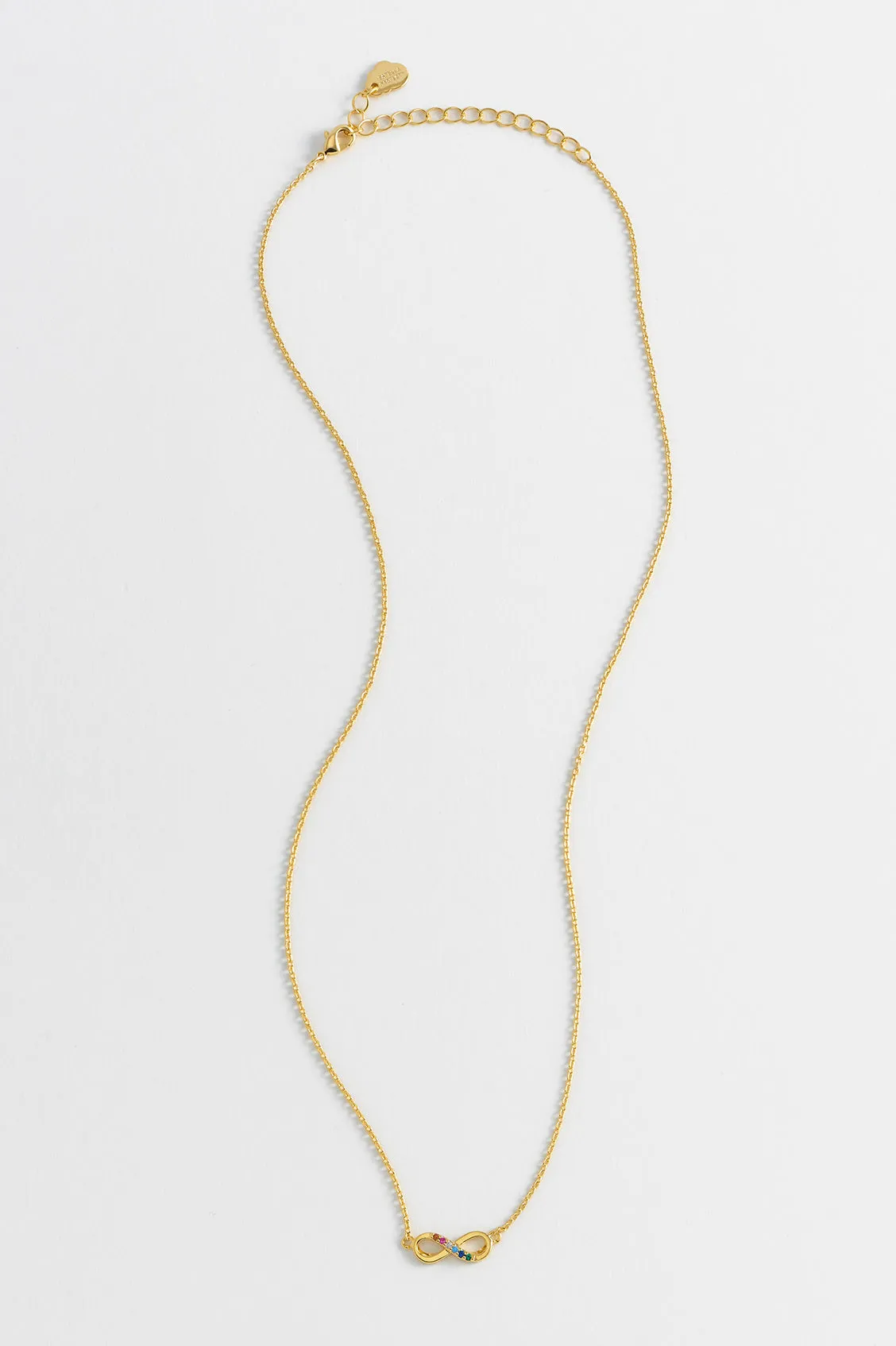 Rainbow CZ Infinity Necklace sold by Estella Bartlett product image thumbnail 5