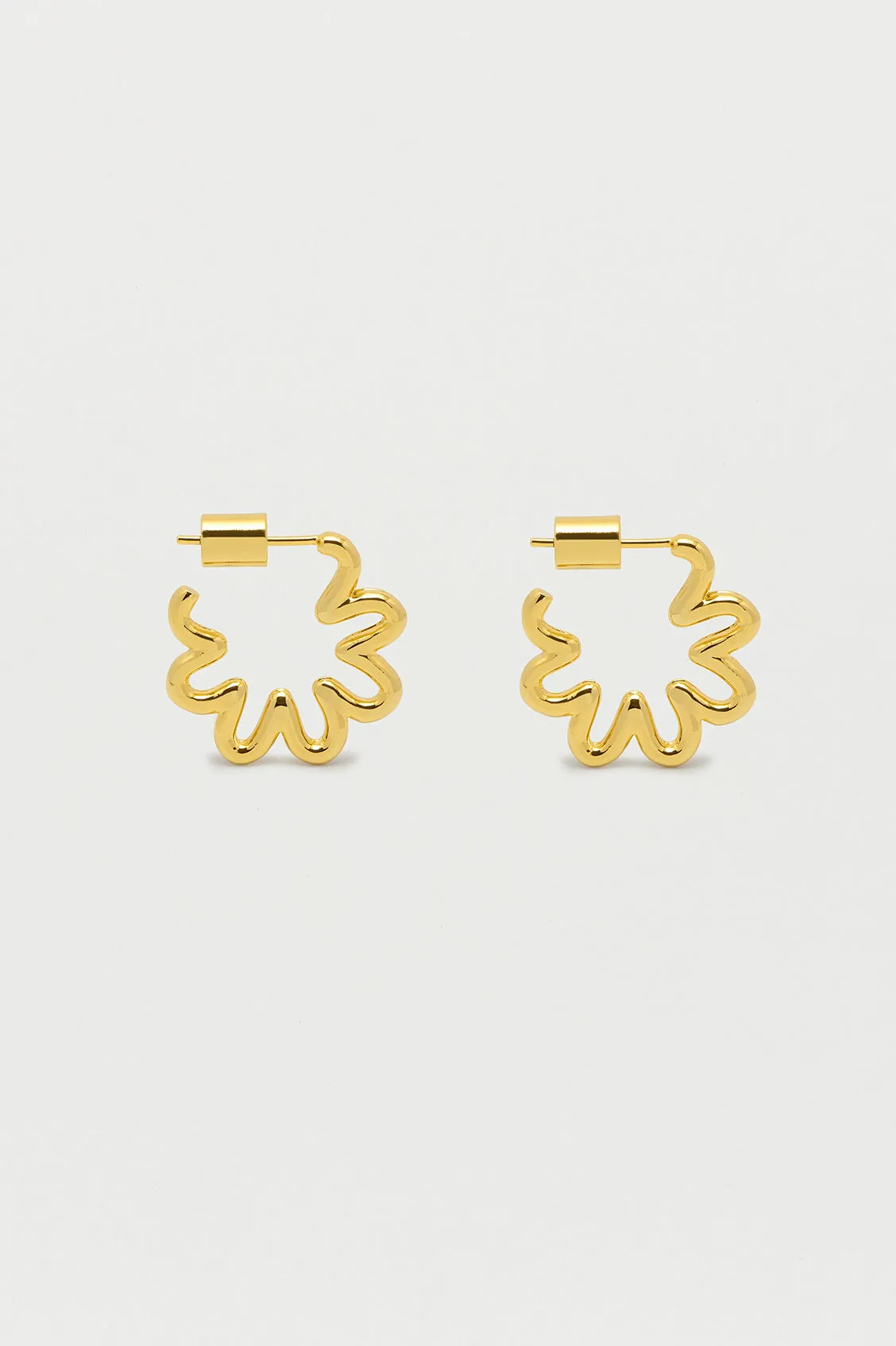 Mini Squiggle Flower Hoops sold by Estella Bartlett product image thumbnail 4