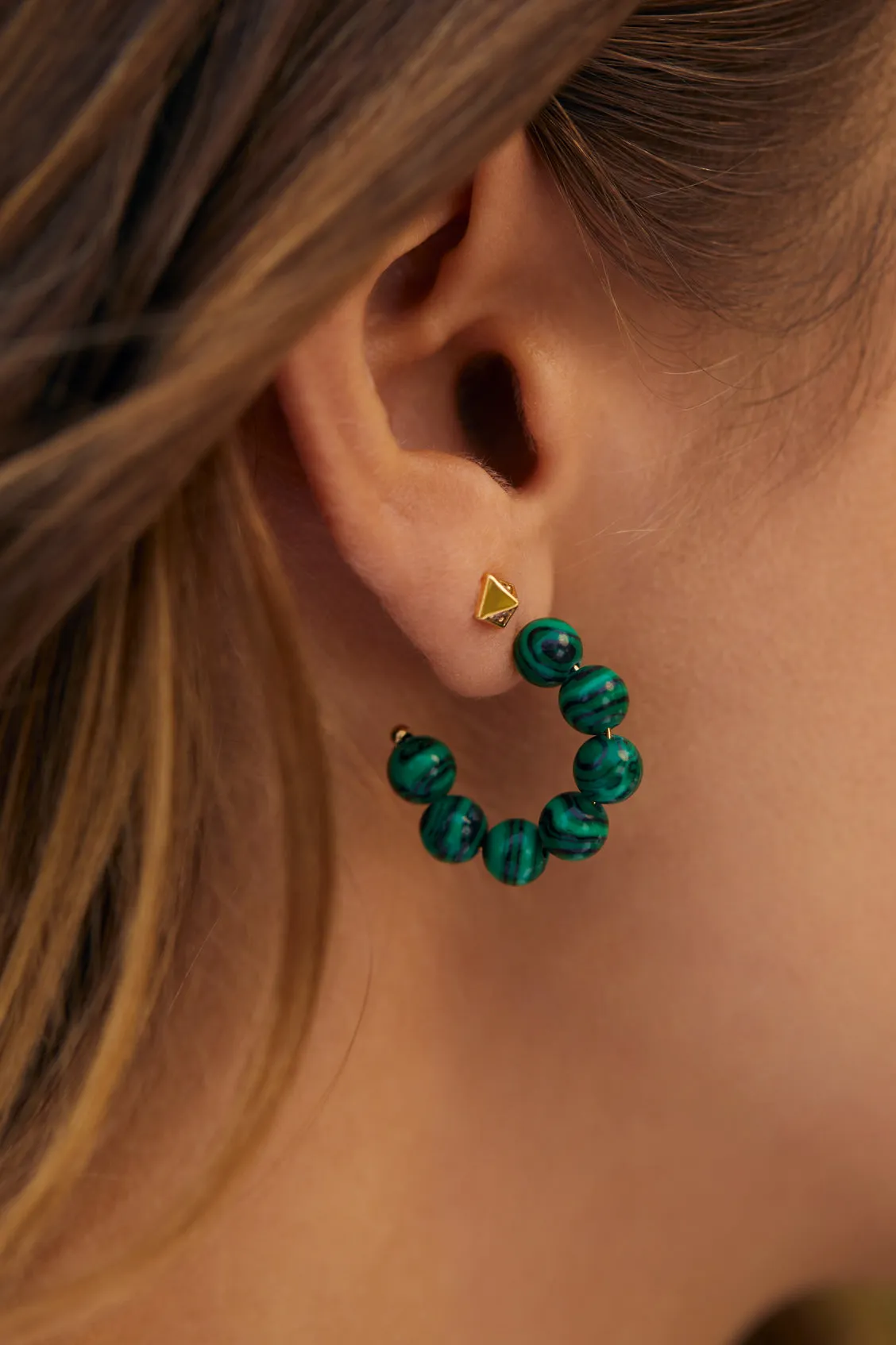 Mini Beaded Hoops sold by Estella Bartlett product image thumbnail 2