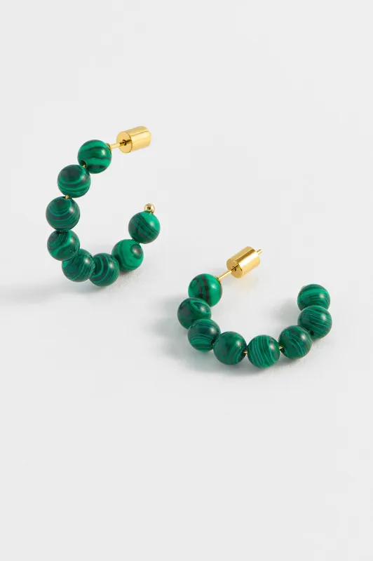 Mini Beaded Hoops made by Estella Bartlett