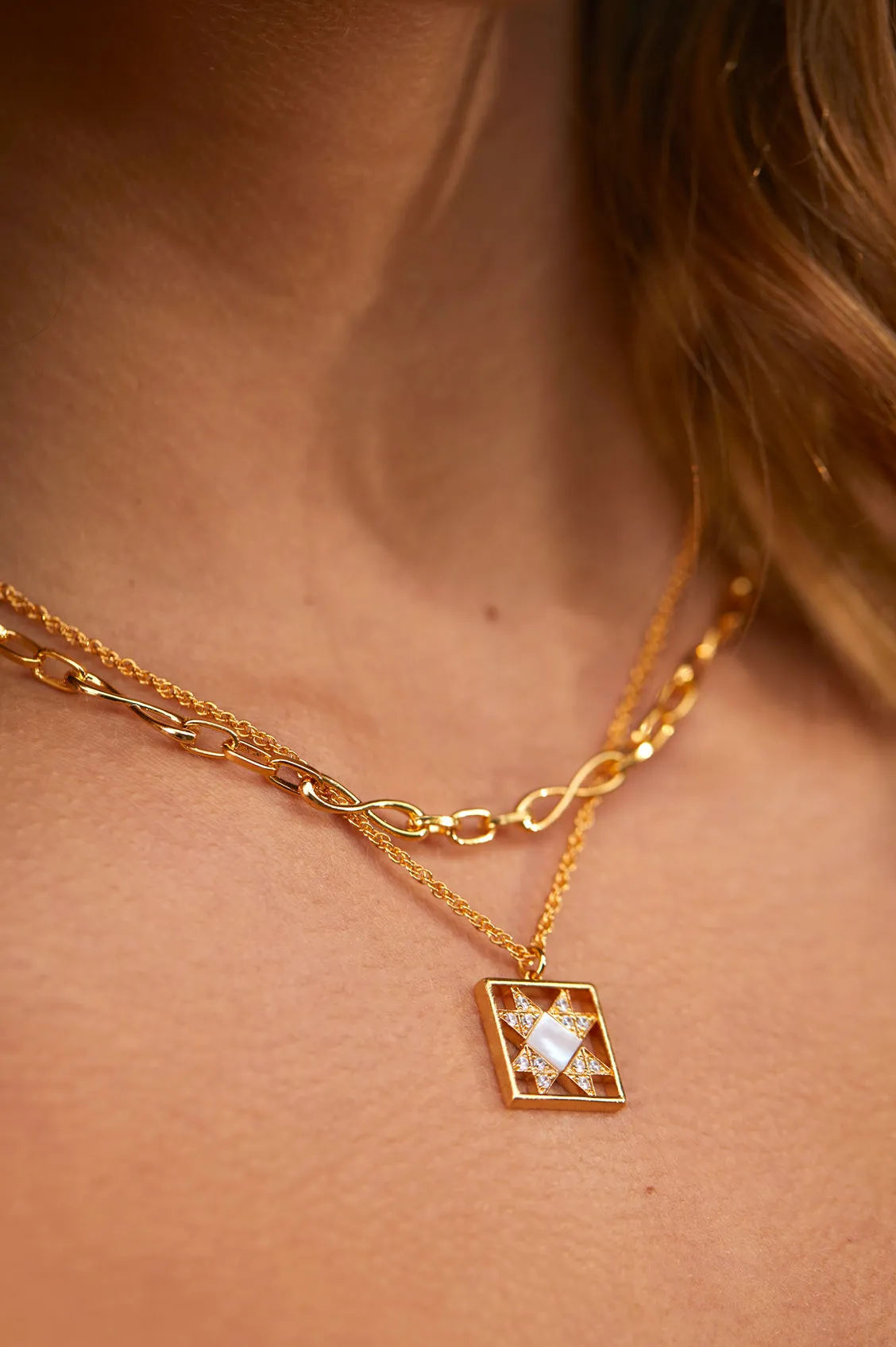Infinity Loop Chain Necklace sold by Estella Bartlett product image thumbnail 2