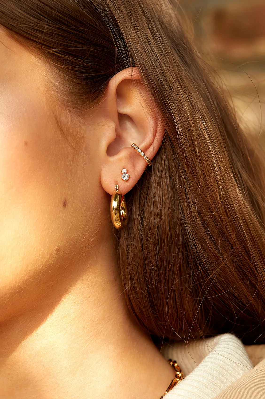 Chubby Hinge Hoops sold by Estella Bartlett product image thumbnail 2