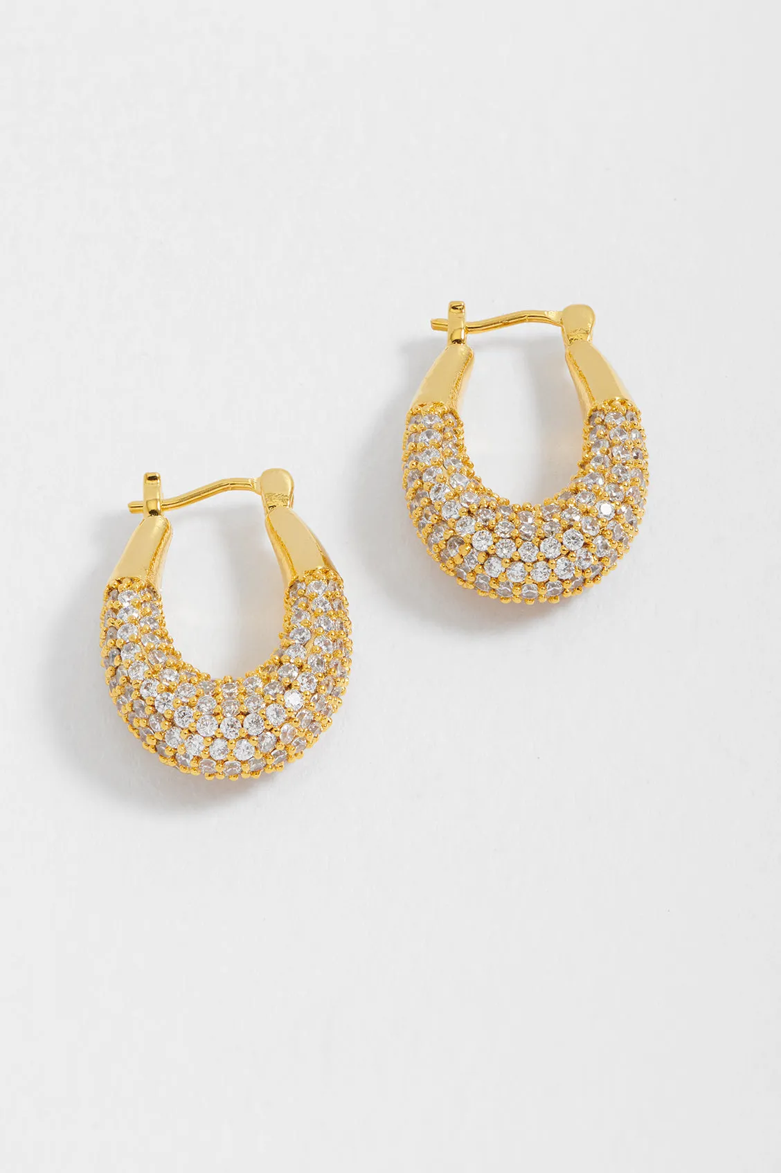 CZ Chubby Oval Hoops sold by Estella Bartlett