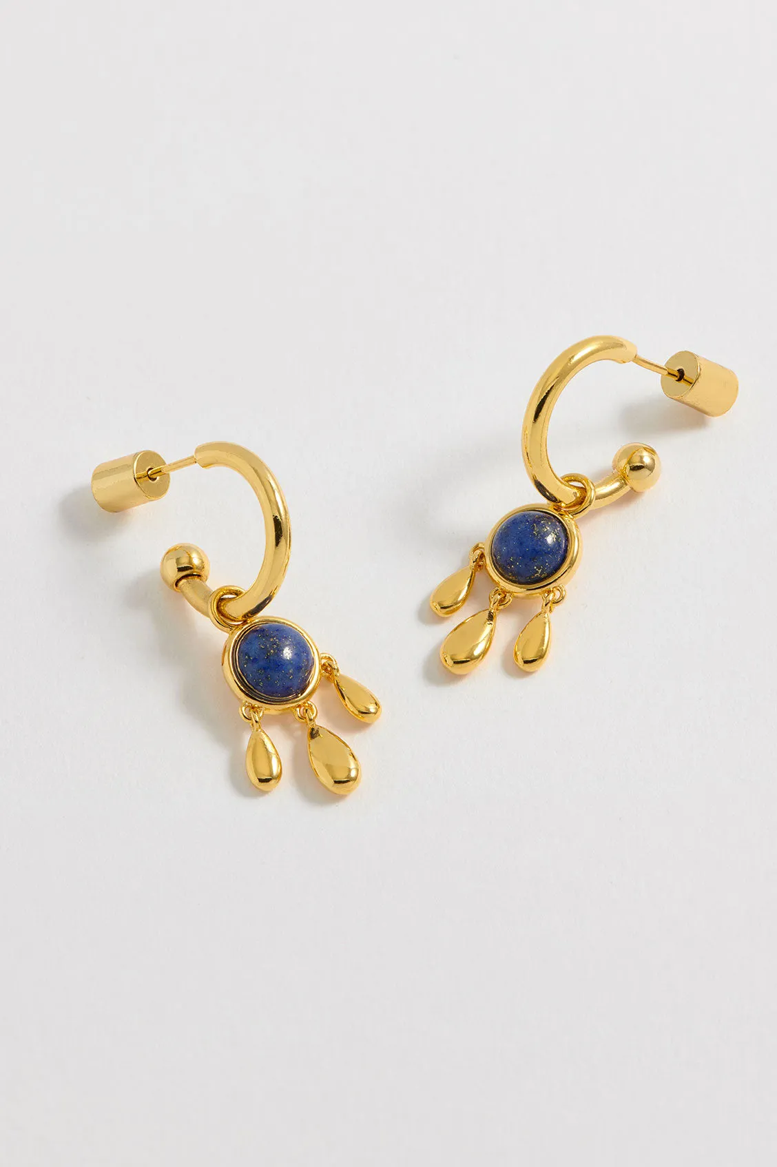 Gemstone Drop Hoops sold by Estella Bartlett product image thumbnail 4