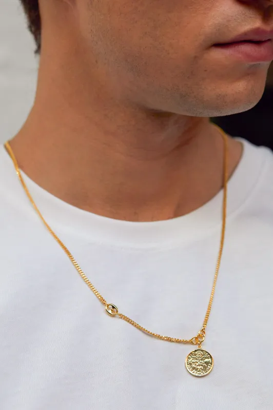 Men's Coin Necklace made by Estella Bartlett