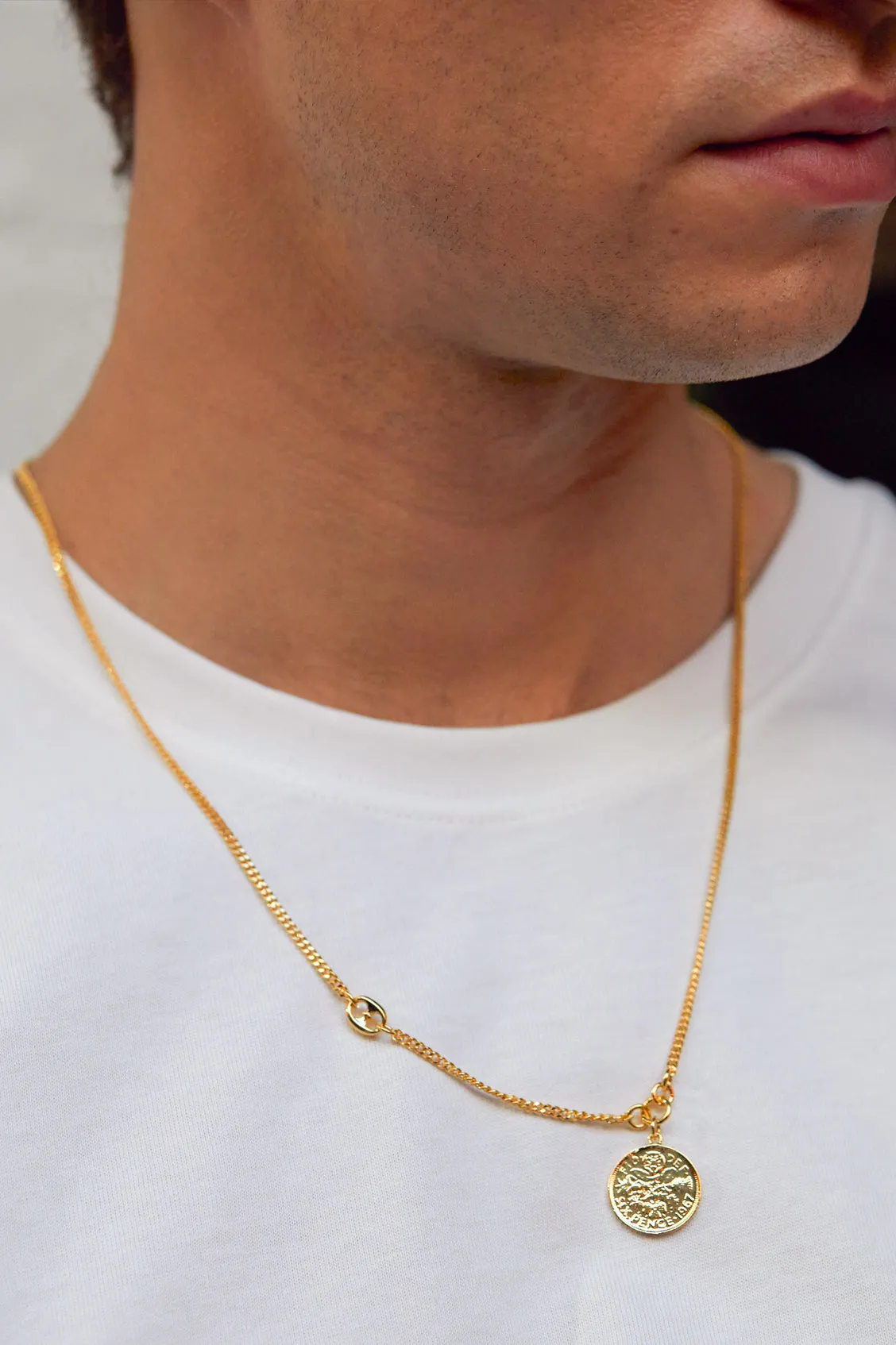 Men's Coin Necklace sold by Estella Bartlett