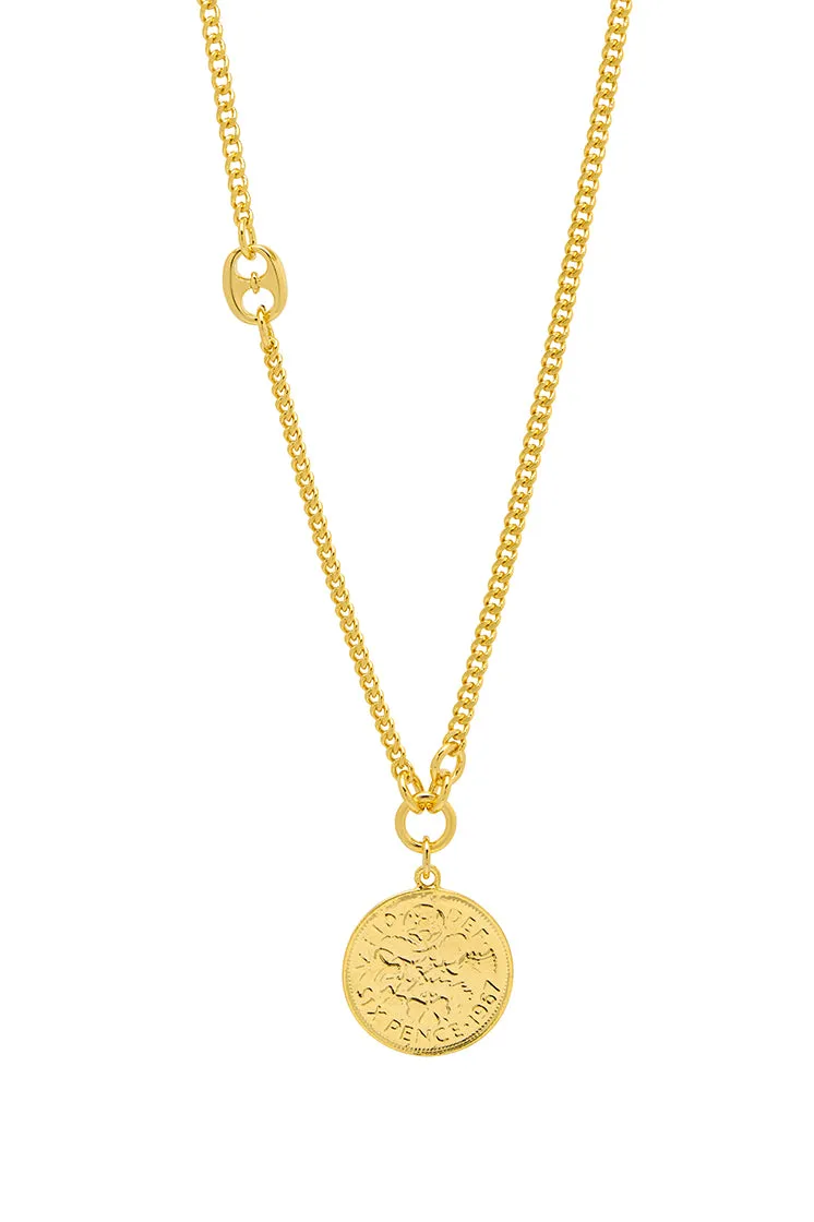 Men's Coin Necklace sold by Estella Bartlett product image thumbnail 3