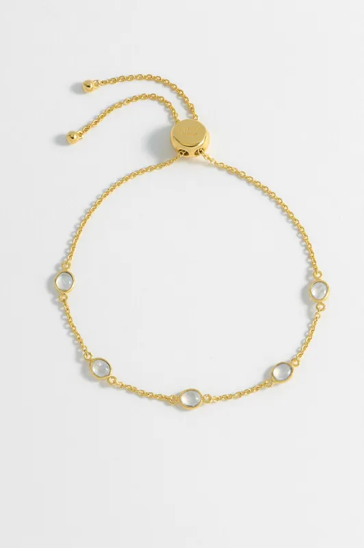 Gemstone Slider Bracelet made by Estella Bartlett